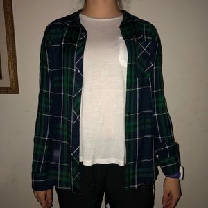 Green and Blue Flannel